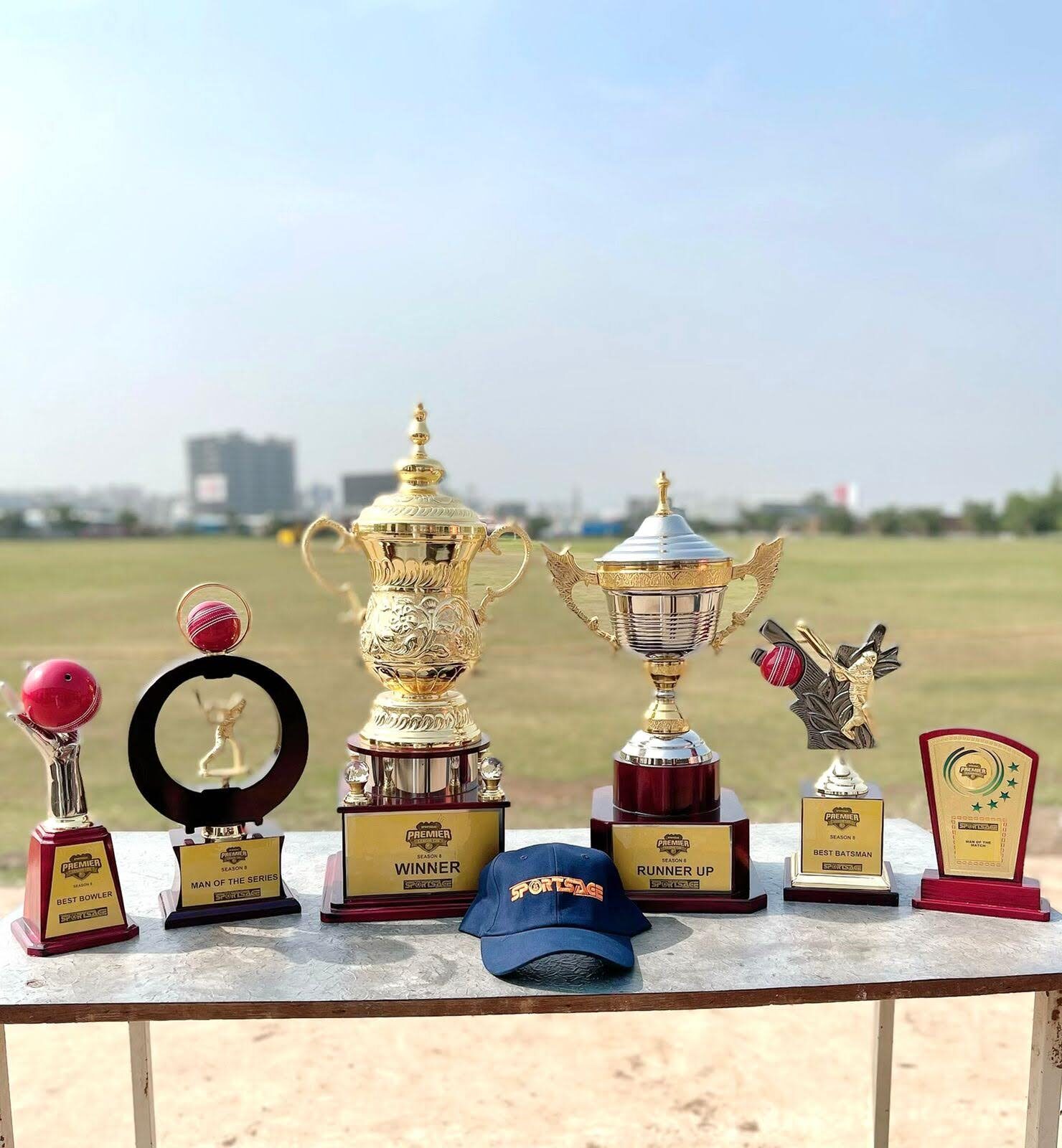 Premier League season trophy line-up, winner, runner-up and player awards