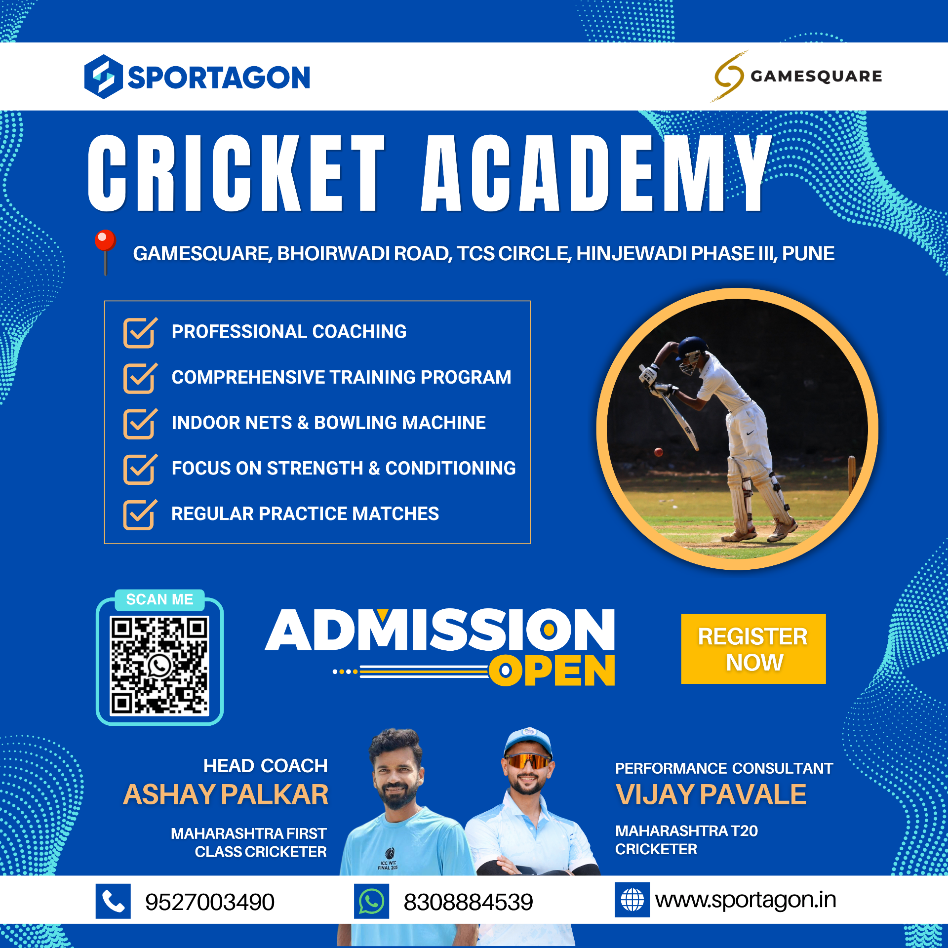 Gamesquare, Hinjewadi - Indoor Cricket Nets & Academy